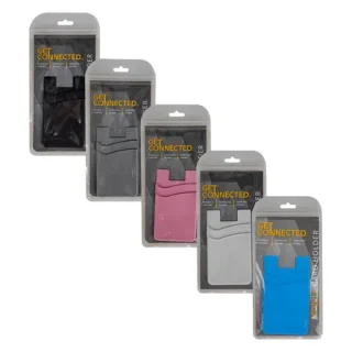 Silicon Mobile Phone Card Holder with 2 Slots
