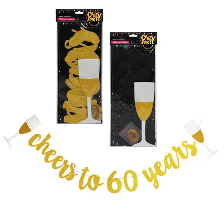 60th Birthday Milestone Banner, 3m