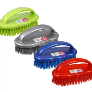 Multi-Colour Plastic Scrubbing Brush - 17cm