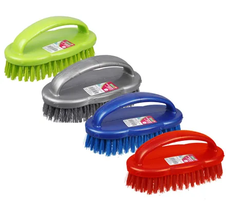 Multi-Colour Plastic Scrubbing Brush - 17cm